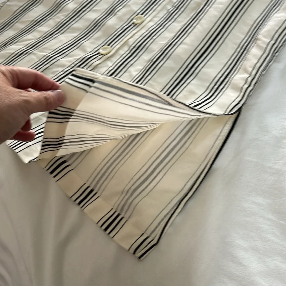 NWT Maeve by Anthropologie Striped Midi Dress Sleeveless Button down Size 6 - Picture 10 of 13
